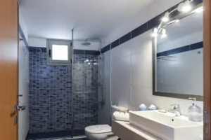 Family House bathroom with shower