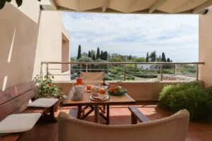 breakfast at the balcony