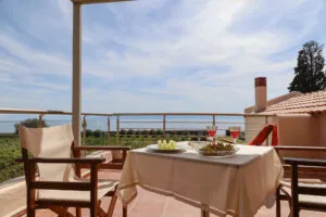 balcony with sea view