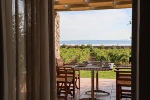 outdoor furniture with view