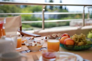 breakfast at Enalia Gi hotel