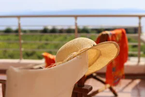 balcony at Enalia Gi hotel