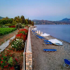 private beach